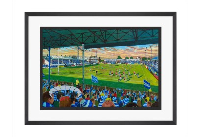 Thrum Hall Stadium Fine Art Print - Halifax Rugby League